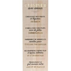 Décoration murale en bois Atmosphera - 78x28 cm - Atmosphère chaleureuse - Publicité Décoration murale en bois Atmosphera - 78x28 cm - Atmosphère chaleureuse - Publicité