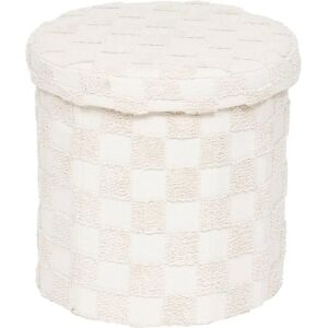 Atmosphera Weißer Faltbarer Pufi - Sitzpouf, Aufbewahrung & Beistelltisch Atmosphera Weißer Faltbarer Pufi - Sitzpouf, Aufbewahrung & Beistelltisch