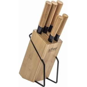 Ensemble de Couteaux Bambou 5five - Accessoire Cuisine - Publicité Ensemble de Couteaux Bambou 5five - Accessoire Cuisine - Publicité