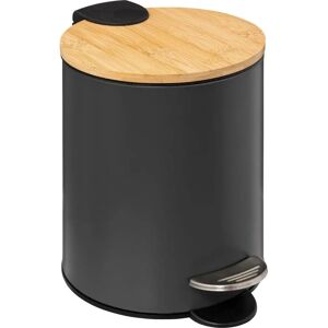 FIVE SIMPLY SMART - Cestino a chiusura morbida 3l trio grigio antracite - Trash Can FIVE SIMPLY SMART - Cestino a chiusura morbida 3l trio grigio antracite - Trash Can
