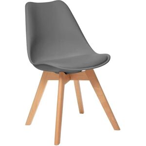 Chaise Moderne Scandinave Baya Atmosphera Gris Foncé - Publicité Chaise Moderne Scandinave Baya Atmosphera Gris Foncé - Publicité