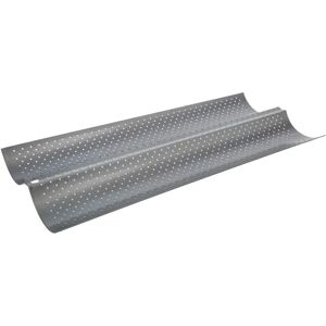 Moule à Baguette en Aluminium Chromé Argenté - 38 x 16 cm Moule à Baguette en Aluminium Chromé Argenté - 38 x 16 cm