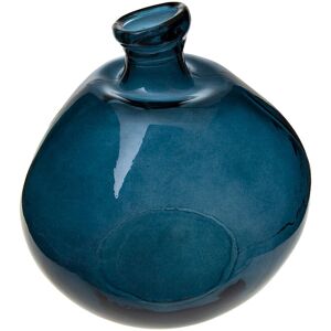 Atmosphera Modelo 155689C - Jarrón de vidrio reciclado azul Atmosphera Modelo 155689C - Jarrón de vidrio reciclado azul