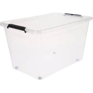 Caja de almacenamiento 5FIVE - 60L Transparente - Easy Roll Caja de almacenamiento 5FIVE - 60L Transparente - Easy Roll