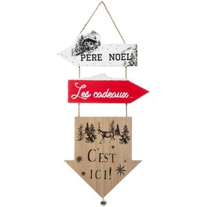 Feeric Lights & Christmas - Cartello in legno con 3 frecce - Decorazione Feeric Lights & Christmas - Cartello in legno con 3 frecce - Decorazione