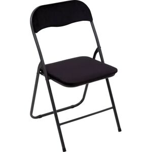 Chaise Pliante en Velours FIVE - Siège Compact pour Intérieur - Publicité Chaise Pliante en Velours FIVE - Siège Compact pour Intérieur - Publicité