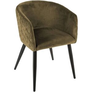 Fauteuil Marlo d'Atmosphera - Velours, Vert, Compact - Publicité Fauteuil Marlo d'Atmosphera - Velours, Vert, Compact - Publicité