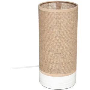 Lampada Cilindro Elva Atmosphera - Decor Minimalista in Lino Naturale Lampada Cilindro Elva Atmosphera - Decor Minimalista in Lino Naturale