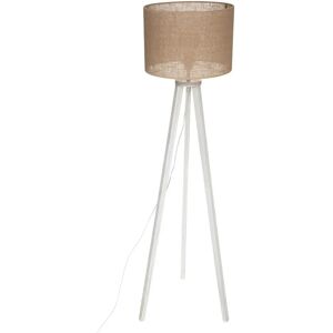 Lámpara de pie beige con trípode - Diseño de madera elegante Lámpara de pie beige con trípode - Diseño de madera elegante