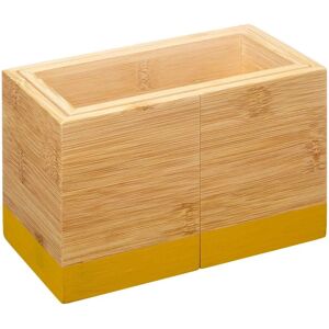 Organizador de cubiertos de bambú Secret de Gourmet - Amarillo mostaza - Almacenamiento de cocina Organizador de cubiertos de bambú Secret de Gourmet - Amarillo mostaza - Almacenamiento de cocina