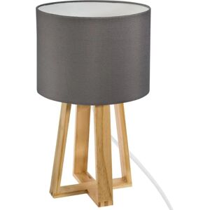 Lampe sur pied Atmosphera Molu en bois gris - Style scandinave - Publicité Lampe sur pied Atmosphera Molu en bois gris - Style scandinave - Publicité