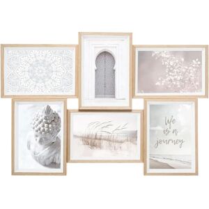 Set de 6 cadres photo Atmosphera Mille-Mille - Rectangulaire - Publicité Set de 6 cadres photo Atmosphera Mille-Mille - Rectangulaire - Publicité