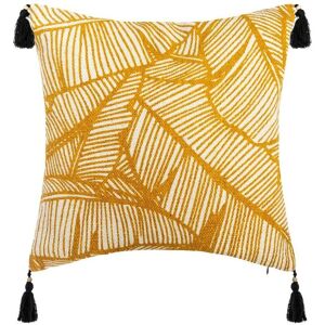 Atmosphera - Housse de coussin en coton - 40x40 cm - Design tropical de palmier - Type de produit - Publicité Atmosphera - Housse de coussin en coton - 40x40 cm - Design tropical de palmier - Type de produit - Publicité