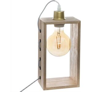 Lampe de Bureau Atmosphera Bois Marron - 25W 220-240V Lampe de Bureau Atmosphera Bois Marron - 25W 220-240V