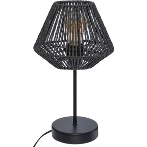 Lampe de table noire Jily Atmosphera - Design géométrique moderne - Publicité Lampe de table noire Jily Atmosphera - Design géométrique moderne - Publicité