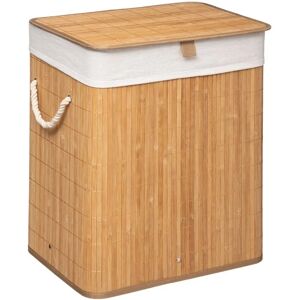 Cesto para la ropa sucia 5five bambú - Blanco natural - Rectangular - 50 x 41.5 x 30 cm Cesto para la ropa sucia 5five bambú - Blanco natural - Rectangular - 50 x 41.5 x 30 cm