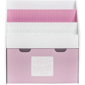 Scaffale per bambini Atmosphera con cassetto - Rosa/Bianco - Mobili per bambini Scaffale per bambini Atmosphera con cassetto - Rosa/Bianco - Mobili per bambini