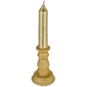 Feeric Lights & Christmas Goldener Glitzerkerze - 20,5cm hoch - Kerze Feeric Lights & Christmas Goldener Glitzerkerze - 20,5cm hoch - Kerze