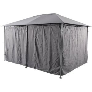 Rideaux Extérieurs Imperméables Gris Santorini - 4x3m Hespéride - Publicité Rideaux Extérieurs Imperméables Gris Santorini - 4x3m Hespéride - Publicité