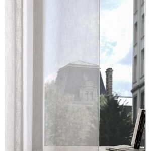 Atmosphera 131691Z Voilage blanc - 140x240 cm - Publicité Atmosphera 131691Z Voilage blanc - 140x240 cm - Publicité
