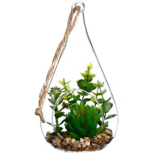 Pianta Artificiale Suspesa Atmosphera - Decorazione Suculente 19,5cm Pianta Artificiale Suspesa Atmosphera - Decorazione Suculente 19,5cm