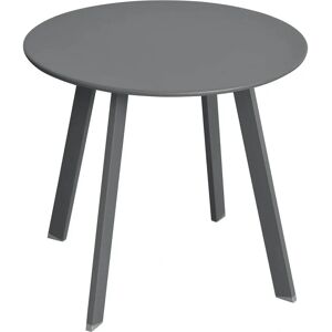 Hespéride Table d'appoint de jardin ronde - Modèle SAONA - Gris - Publicité Hespéride Table d'appoint de jardin ronde - Modèle SAONA - Gris - Publicité