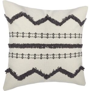 Housse de coussin Atmosphera motif ethnique gris 40x40cm - Publicité Housse de coussin Atmosphera motif ethnique gris 40x40cm - Publicité