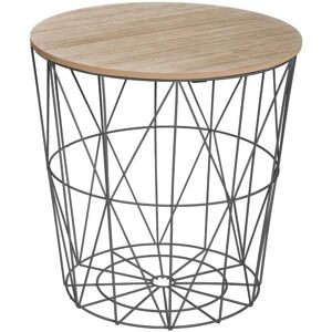 Stolik Atmosphera Kumi - Wyjmowany blat MDF, Metalowy schowek, 40cm Stolik Atmosphera Kumi - Wyjmowany blat MDF, Metalowy schowek, 40cm