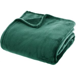 Plaid vert en flanelle Atmosphera - Couverture - Publicité Plaid vert en flanelle Atmosphera - Couverture - Publicité
