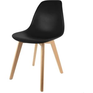 Chaises de salle à manger en coque en plastique noir de The Home Deco Factory - Chaises de salle à manger - Publicité Chaises de salle à manger en coque en plastique noir de The Home Deco Factory - Chaises de salle à manger - Publicité