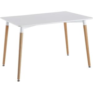 Table à manger rectangulaire Home Deco Factory - 115x75x76 cm - Publicité Table à manger rectangulaire Home Deco Factory - 115x75x76 cm - Publicité
