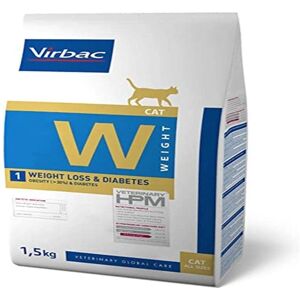 Virbac HPM Veterinary W1 Pérdida de peso y diabetes para gatos - Comida para gatos Virbac HPM Veterinary W1 Pérdida de peso y diabetes para gatos - Comida para gatos