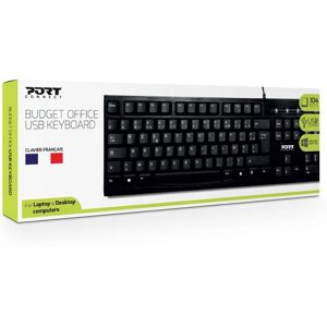 Clavier USB AZERTY Port Designs 900753 - Usage bureautique - Publicité Clavier USB AZERTY Port Designs 900753 - Usage bureautique - Publicité