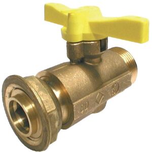 Robinet pour Compteur de Gaz Banides - Bloquable, Jaune, 6/20 P/G4 - Publicité Robinet pour Compteur de Gaz Banides - Bloquable, Jaune, 6/20 P/G4 - Publicité