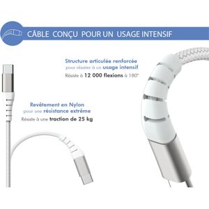 Cargador USB C Force Power 65W Blanco Cargador USB C Force Power 65W Blanco