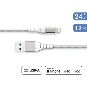 Cable para Teléfono Móvil Force - Blanco - 1,2m - Carga rápida y transferencia Cable para Teléfono Móvil Force - Blanco - 1,2m - Carga rápida y transferencia