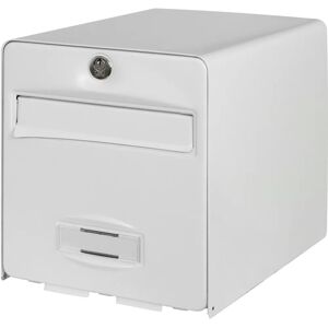 Burg-Wachter Buzón de acero galvanizado blanco - 2 puertas Burg-Wachter Buzón de acero galvanizado blanco - 2 puertas