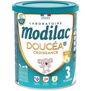 Marque Modilac Doucea 3 Croissance - Lait en poudre pour bébé - 12-36 mois - Publicité Marque Modilac Doucea 3 Croissance - Lait en poudre pour bébé - 12-36 mois - Publicité