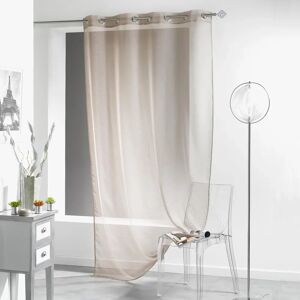 Lissea Taupe Voile à Oeillets - Rideau Fenêtre - Publicité Lissea Taupe Voile à Oeillets - Rideau Fenêtre - Publicité