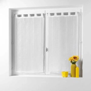 Douceur d'intérieur LINAHE Curtains - Polyester, White - 70x200 cm Douceur d'intérieur LINAHE Curtains - Polyester, White - 70x200 cm
