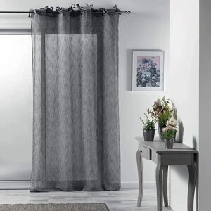 Douceur d intérieur Charlotte Grey Sheer Curtains - Curtain Douceur d intérieur Charlotte Grey Sheer Curtains - Curtain