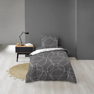 Douceur d'intérieur - ELTO Gray Circle 140x200 Bed Linen Douceur d'intérieur - ELTO Gray Circle 140x200 Bed Linen