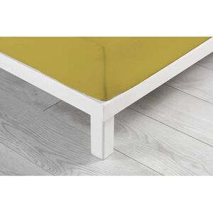 Douceur d'intérieur Yellow Cotton Fitted Sheet - Bed Linen Douceur d'intérieur Yellow Cotton Fitted Sheet - Bed Linen