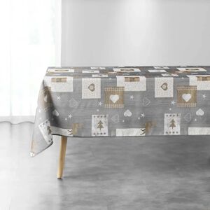 Douceur d Intérieur AUGUSTIN Tablecloth - Grey - Tablecloth Douceur d Intérieur AUGUSTIN Tablecloth - Grey - Tablecloth