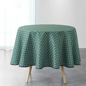 Douceur d'intérieur Green Round Polyester Tablecloth - Tablecloth Douceur d'intérieur Green Round Polyester Tablecloth - Tablecloth