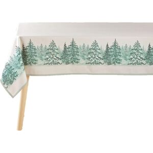 Marca Modello Tovaglia di Natale con Alberi e Fiocchi di Neve Marca Modello Tovaglia di Natale con Alberi e Fiocchi di Neve