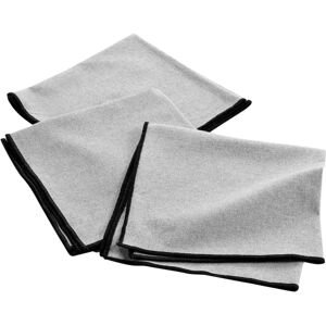 Serviettes en coton MISTRALINE - 40x40 cm, Réutilisables, Gris - Table - Publicité Serviettes en coton MISTRALINE - 40x40 cm, Réutilisables, Gris - Table - Publicité