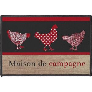 Tapis moderne avec motif de poules - 40x60 cm - Publicité Tapis moderne avec motif de poules - 40x60 cm - Publicité