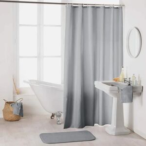 Douceur d'Intérieur Gray Polyester Shower Curtain - Shower Curtain Douceur d'Intérieur Gray Polyester Shower Curtain - Shower Curtain