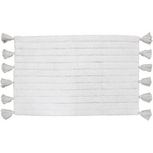 Tapis de bain MINATIS - Coton - Blanc - Publicité Tapis de bain MINATIS - Coton - Blanc - Publicité